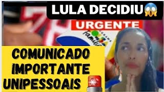 🚨GOVERNO DECIDIU NOVO comunicado URGENTE pra todos UNIPESSOAIS DO BOLSA TEM QUE SER FEITO ASSIM [upl. by Oeflein]