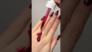 The PERFECT Red Nails At Home  Nail Polish Application amp Handcare nails nailhacks [upl. by Airotna]