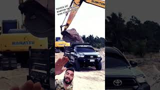 ADAMLAR ŞANTİYEDE SIFIR TOYOTA JİP KAMYON KULLANIYOR keşfet jcb excavator kesfet attitude [upl. by Attenol471]