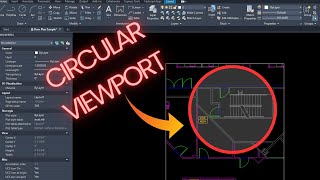 Circular Viewport  Autocad [upl. by Einalem]