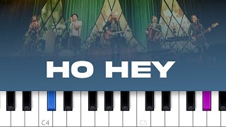 The Lumineers  Ho Hey piano tutorial [upl. by Anirrak]