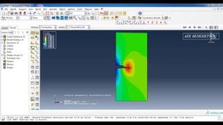 XFEM Method Using ABAQUS [upl. by Yreme]