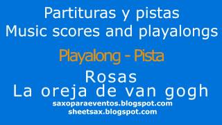 Pista de Rosas  Partitura gratis [upl. by Ariom]