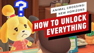 Animal Crossing New Horizons  How to Unlock Everything [upl. by Cloris]