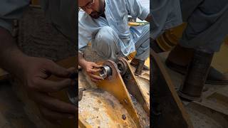 How to fix bucket Lin boring adjuster with welding and gas cutter shorts welding [upl. by Aneloaup]