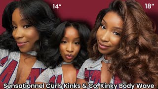 NEW KINKY EDGES ON A SYNTHETIC WIG TWO wigs from Sensationnel Curls Kink Co Kinky Body Wave [upl. by Apps489]