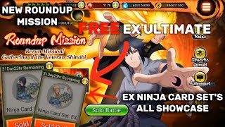 NxB NV  NEW ROUNDUP MISSION IS EXHANGE EX NINJA CARD SET SHOWCASE [upl. by Demetri600]