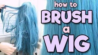 HOW TO BRUSH A WIG  Alexas Wig Series 2 [upl. by Aivatnwahs47]