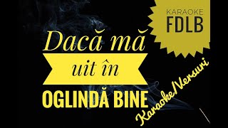 Daca ma uit in oglinda bine ManeleKaraokeVersuriNegative🛑Dominor🛑 [upl. by Norling]