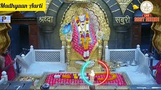 Shirdi Sai baba Madhyan Aarti 19th Jul 2024 🪔🌺🌼🌷👣🙏Saipariwar100 everyone trending sai [upl. by Nnayllas]