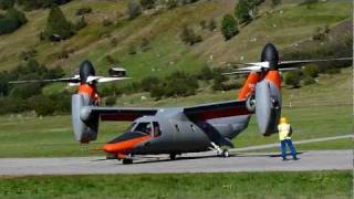 BA609 Tilt Rotor tests at Ulrichen Switzerland [upl. by Amyaj416]