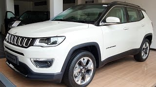 Jeep Compass Diesel Automatic BS6 Top Model 2020  Limited Plus Price Mileage Detailed Review [upl. by Jasisa]