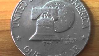 One Dollar coin of the USA from 1976  E pluribus unum [upl. by Euqinue88]