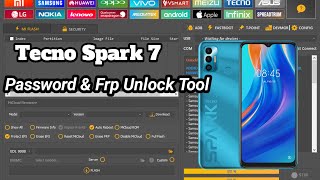 tecno spark 7 frp amp password unlock tool [upl. by Eikin]