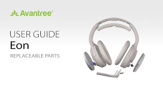 How to Replace the Ear Pads on Bluetooth Headphones  Avantree Eon Replaceable Parts [upl. by Ariec]