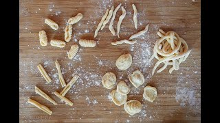 How to Make Fresh Semolina Pasta  5 Pasta Shapes Without Tools [upl. by Philipa]