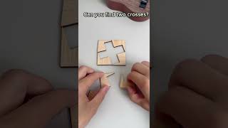 Can you find two crosses iq diy testiq puzzle iqproject [upl. by Yerfoeg]