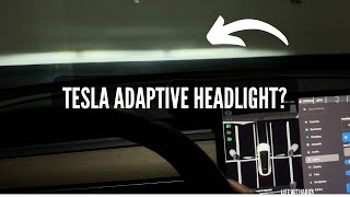 I Tried Teslas NEW Adaptive Headlights [upl. by Zetrok]