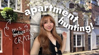 Apartment Hunting in London touring flats bc im british now [upl. by Atibat]