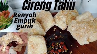 TAKARAN SENDOK CIRENG TAHU RENYAH EMPUK GURIH ANTI GAGAL Cirengtahu cireng tahu tahuputih [upl. by Enyr]