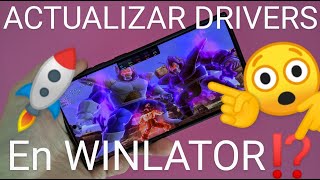 📱🚀 Como AÑADIR o ACTUALIZAR DRIVERS TURNIP en WINLATOR [upl. by Nerta]