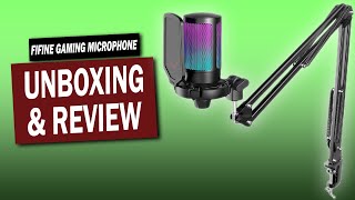 FIFINE USB Gaming Microphone Kit Review [upl. by Gerry]