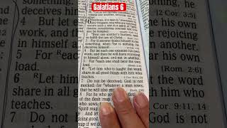 Galatians 6 biblescriptures bibleverseofthedayenglish bible [upl. by Anoet456]