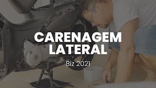 Retirada da CARENAGEM LATERAL da Biz 2021 [upl. by Lesna]