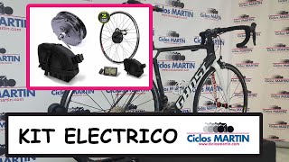 KIT ELECTRICO PARA BICICLETA CARRETERA Y MONTE EL MAS DISCRETO CON LA MEJOR INSTALACION [upl. by Nosniv]