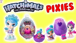 Hatchimal Pixies Surprise EGGS TOYS Opening Fun for KIDS [upl. by Eimrots544]