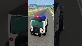 Police Car Bomba Survivability 🤣 BeamNGdrive shorts [upl. by Viviyan]