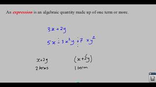 1 Basic definitions of algebra [upl. by Yzzik]