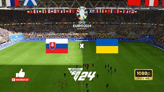 🇸🇰Eslováquia x Ucrânia🇺🇦  Euro 2024  Grupo E 21062024  EAFC 24 [upl. by Krucik530]