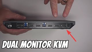 This AV Access Dual Monitor KVM Switch is perfect for two computer setups [upl. by Anaer]