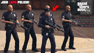 GTA 5  How To Join the Police STORY MODE OFFLINE [upl. by Tuppeny]