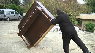 comment transporter un piano seul chargement sur le chariot [upl. by Adnol]