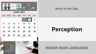 Perception Noun Word of the Day for June 2nd [upl. by Leora477]