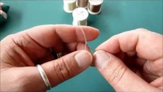 Hand Appliqué How to Make a Silk Thread Knot [upl. by Giffer]