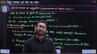 APPLICATIONS OF GAUSS LAW  DAY  12  12HM  Neeraj Bhardwaj [upl. by Alrats409]