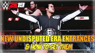 WWE 2K19 HOW TO GET NEW RODERICK STRONG UNDISPUTED ERA ENTRANCES UPDATE 102 [upl. by Dori235]