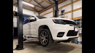 2017 Grand Cherokee SRT Mopar trailer hitch install [upl. by Nylahs]