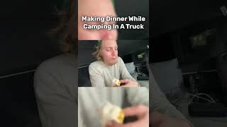 Making Dinner While Camping In Car [upl. by Nirmak]