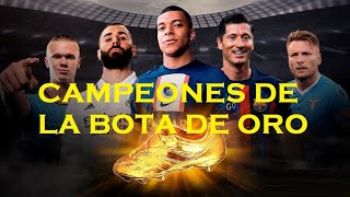 Ganadores de la Bota de Oro 19672023 [upl. by Ahsienad]