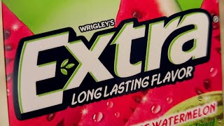 Wrigleys  Extra Gum Sweet Watermelon Review [upl. by Dion978]