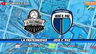 Reserva La Fraternidad vs José C Paz  PASIÓN JOSÉ C PAZ [upl. by Eneri]