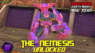 THE NEMESIS UNLOCKED  Transformers Earth Wars New Decepticon Titan [upl. by Lrig355]