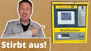 BriefmarkenAutomaten der Deutsche Post verschwinden [upl. by Anglo]