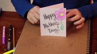 How to Decorate Your Own Mothers Day Card  Various Crafts [upl. by Busey]