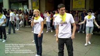 Learn the Hannah Montana Hoedown Throwdown dance Selfridges in London [upl. by Ezzo]