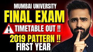 TIMETABLE OUT  FIRST YEAR FINAL EXAM 2019 PATTERNPRADEEP GIRI SIR [upl. by Naro]